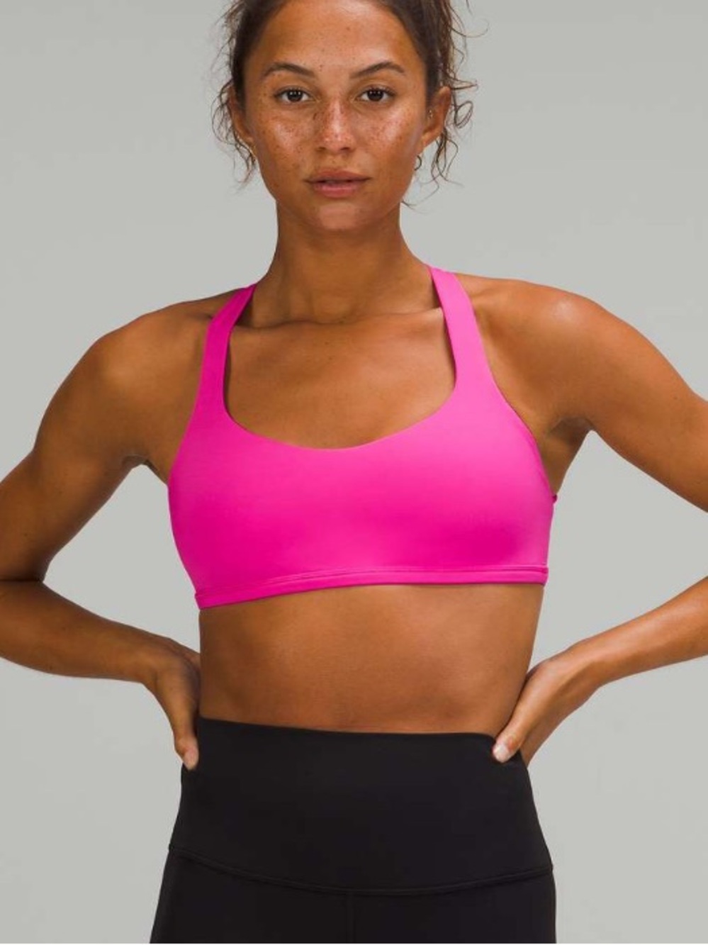 Lululemon Free to Be Bra Wild *Light Support, A/B Cup - Pow Pink